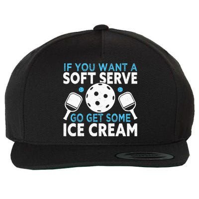 If you want a soft serve go get some Ice Cream Pickleball Wool Snapback Cap