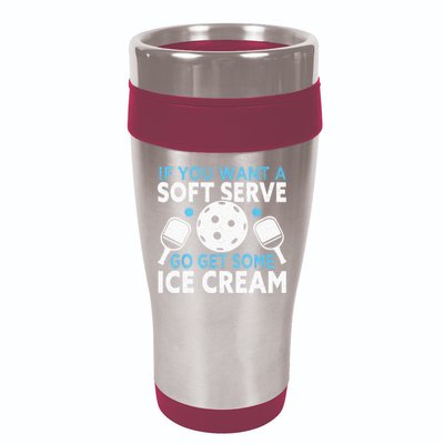 If you want a soft serve go get some Ice Cream Pickleball 16oz Travel Tumbler