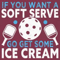 If you want a soft serve go get some Ice Cream Pickleball 16oz Travel Tumbler