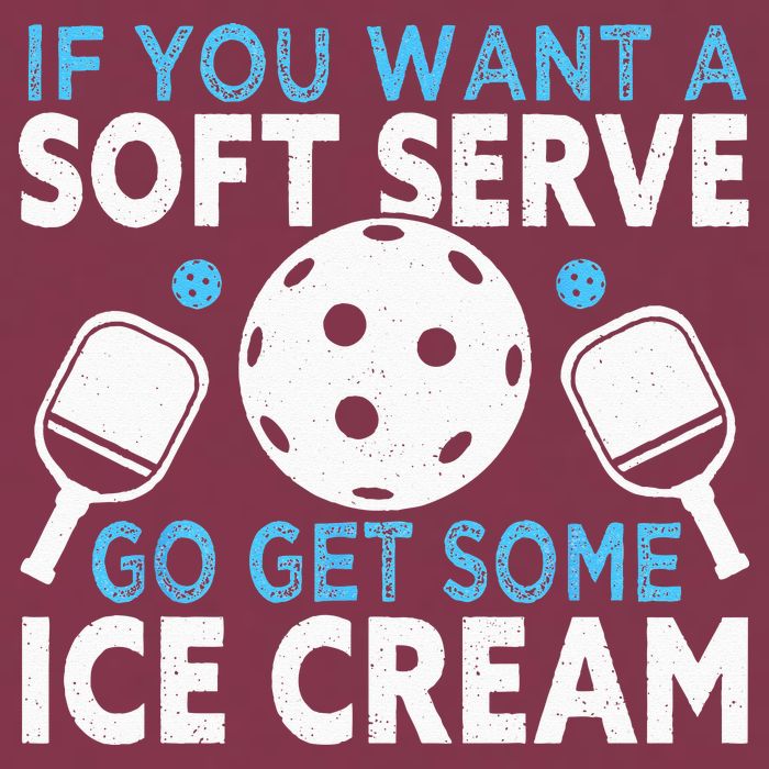 If you want a soft serve go get some Ice Cream Pickleball 16oz Travel Tumbler