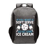 If you want a soft serve go get some Ice Cream Pickleball Vector Backpack