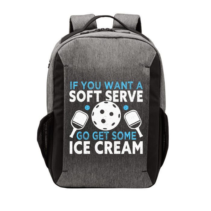 If you want a soft serve go get some Ice Cream Pickleball Vector Backpack