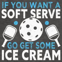 If you want a soft serve go get some Ice Cream Pickleball Vector Backpack