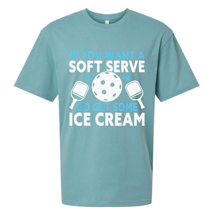 If you want a soft serve go get some Ice Cream Pickleball Sueded Cloud Jersey T-Shirt
