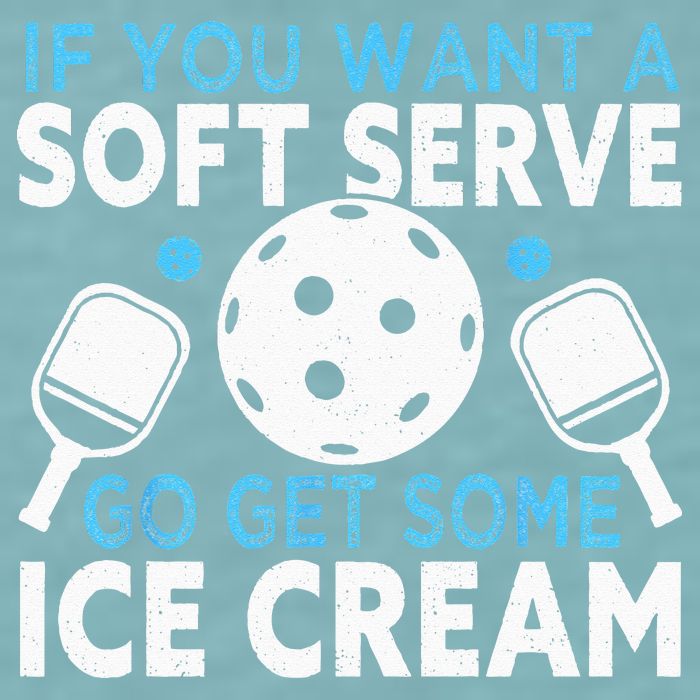 If you want a soft serve go get some Ice Cream Pickleball Sueded Cloud Jersey T-Shirt
