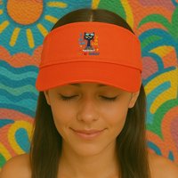 If You Want To Be Cool Just Be Yourself Cat Autism Warrior Visor