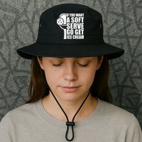 If You Want A Soft Serve Go Get Ice Cream Funny Pickleball Bucket Hat
