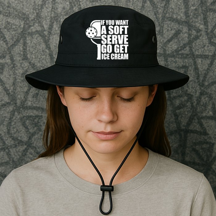 If You Want A Soft Serve Go Get Ice Cream Funny Pickleball Bucket Hat