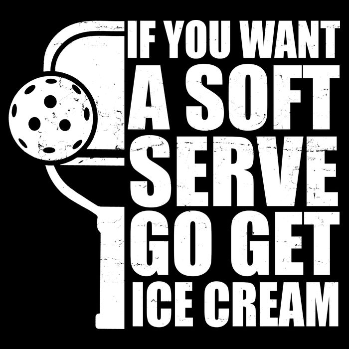 If You Want A Soft Serve Go Get Ice Cream Funny Pickleball Kids Hoodie