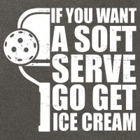 If You Want A Soft Serve Go Get Ice Cream Funny Pickleball Cotton Canvas Backpack