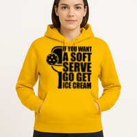 If You Want A Soft Serve Go Get Ice Cream Funny Pickleball Hoodie