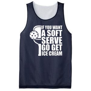 If You Want A Soft Serve Go Get Ice Cream Funny Pickleball Mesh Reversible Basketball Jersey Tank