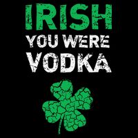 Irish You Were Vodka Funny St. Saint Patrick's Day Mesh Reversible Basketball Jersey Tank