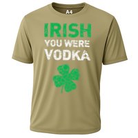 Irish You Were Vodka Funny St. Saint Patrick's Day Cooling Performance Crew T-Shirt