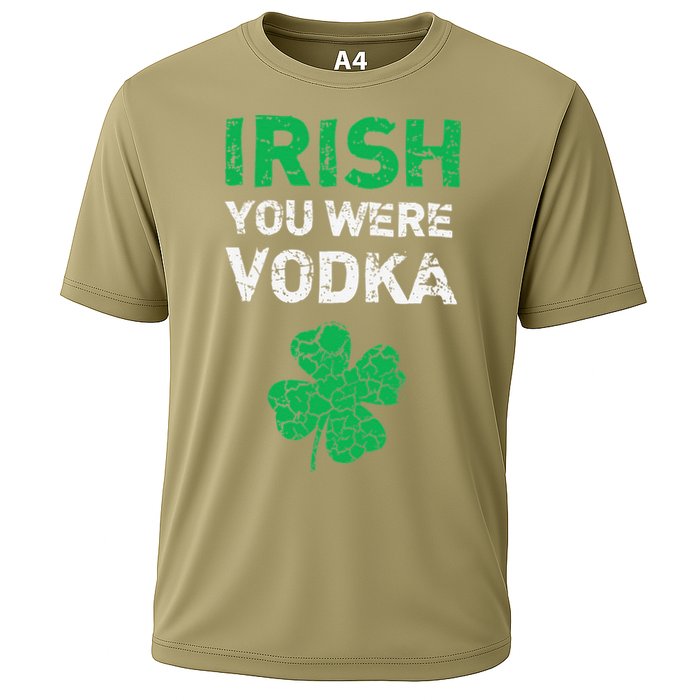 Irish You Were Vodka Funny St. Saint Patrick's Day Cooling Performance Crew T-Shirt