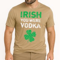Irish You Were Vodka Funny St. Saint Patrick's Day Cooling Performance Crew T-Shirt