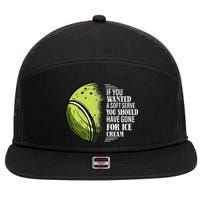If you Wanted A Soft Serve Funny Tennis Player 7 Panel Mesh Trucker Snapback Hat