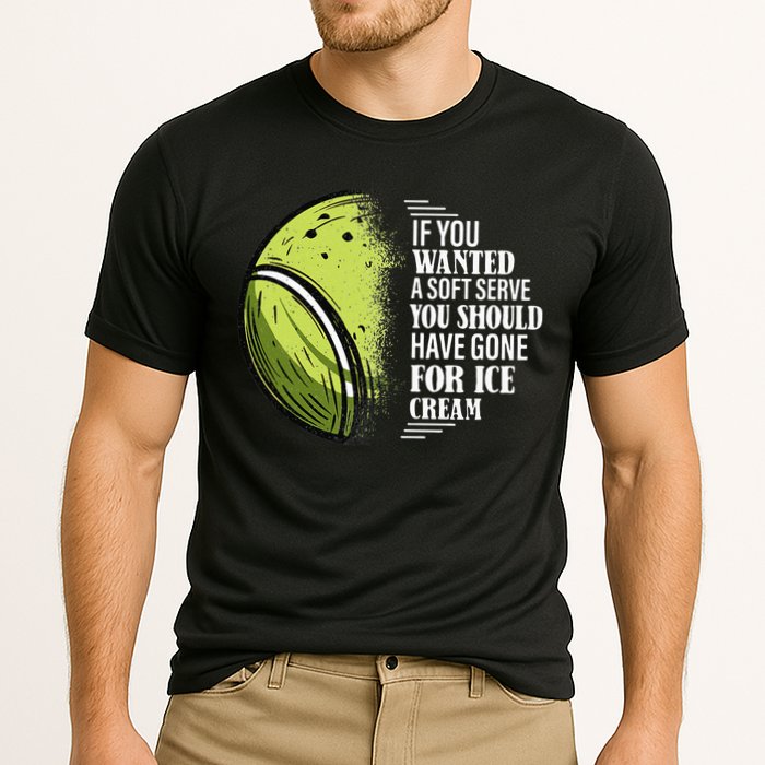 If you Wanted A Soft Serve Funny Tennis Player Cooling Performance Crew T-Shirt