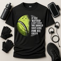 If you Wanted A Soft Serve Funny Tennis Player Cooling Performance Crew T-Shirt