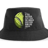 If you Wanted A Soft Serve Funny Tennis Player Sustainable Bucket Hat