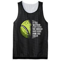 If you Wanted A Soft Serve Funny Tennis Player Mesh Reversible Basketball Jersey Tank
