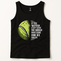 If you Wanted A Soft Serve Funny Tennis Player Tank Top