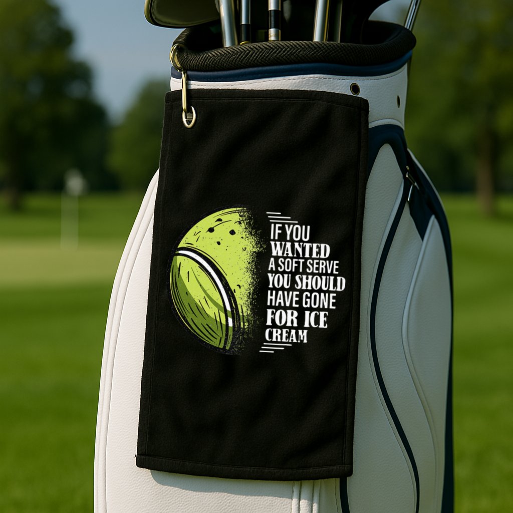 If you Wanted A Soft Serve Funny Tennis Player Golf Towel