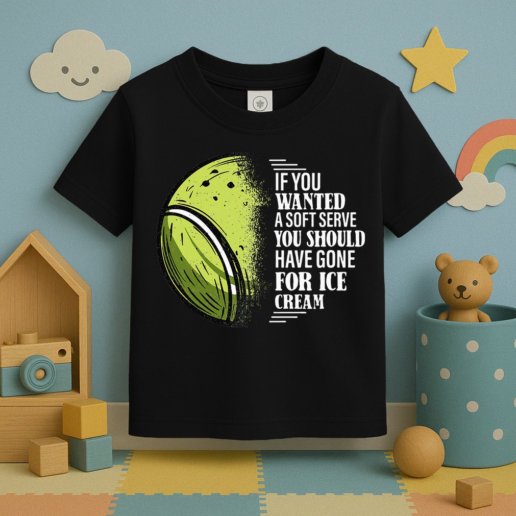 If you Wanted A Soft Serve Funny Tennis Player Toddler T-Shirt