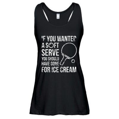 If You Wanted A Soft Serve Ping Pong Ladies Essential Flowy Tank