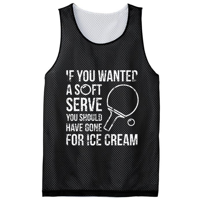 If You Wanted A Soft Serve Ping Pong Mesh Reversible Basketball Jersey Tank