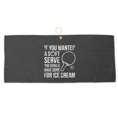 If You Wanted A Soft Serve Ping Pong Large Microfiber Waffle Golf Towel