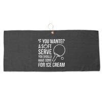 If You Wanted A Soft Serve Ping Pong Large Microfiber Waffle Golf Towel