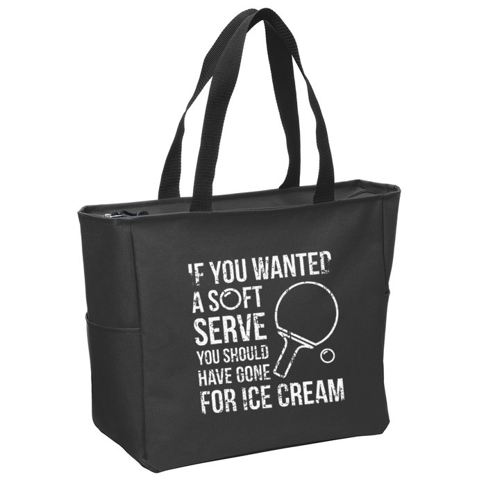 If You Wanted A Soft Serve Ping Pong Zip Tote Bag