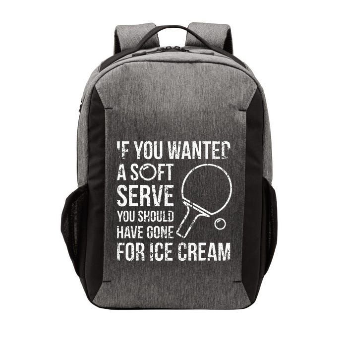 If You Wanted A Soft Serve Ping Pong Vector Backpack