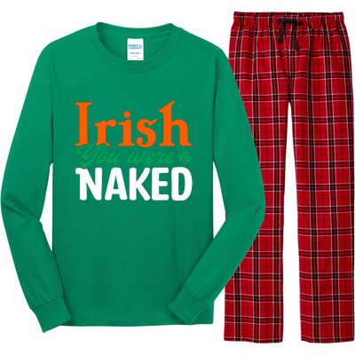 Irish You Were Naked Funny St Patricks Day Long Sleeve Pajama Set