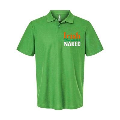 Irish You Were Naked Funny St Patricks Day Softstyle Adult Sport Polo