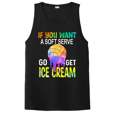 If You Want Soft Serve Go Ge Icecream Volleyball Gift PosiCharge Competitor Tank