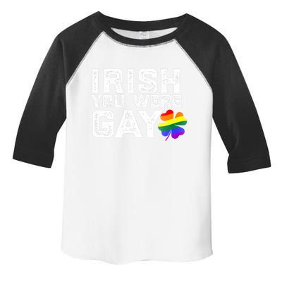 IRISH YOU WERE GAY LGBT Meme St Patricks Day Funny Toddler Fine Jersey T-Shirt