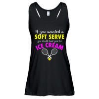 If You Wanted A Soft Serve Tennis Ladies Essential Flowy Tank