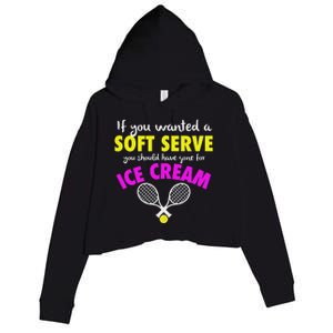 If You Wanted A Soft Serve Tennis Crop Fleece Hoodie