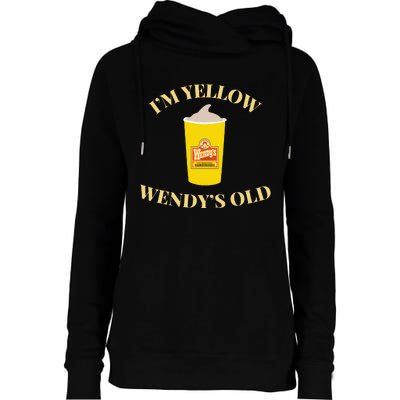 Im Yellow W.E.N.D.Y.S Old Womens Funnel Neck Pullover Hood