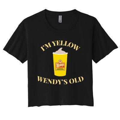 Im Yellow W.E.N.D.Y.S Old Women's Crop Top Tee