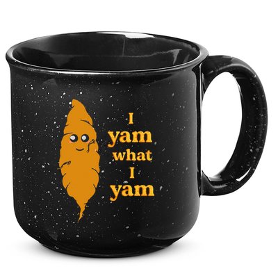 I Yam What I Yam Funny Gift 15oz Campfire Ceramic Mug