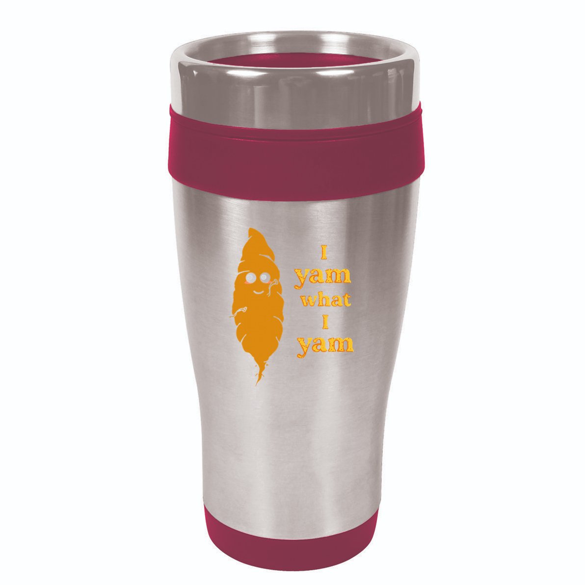 I Yam What I Yam Funny Gift 16oz Travel Tumbler
