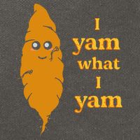 I Yam What I Yam Funny Gift Cotton Canvas Backpack