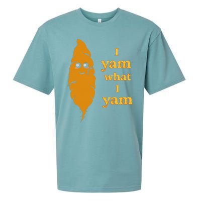 I Yam What I Yam Funny Gift Sueded Cloud Jersey T-Shirt