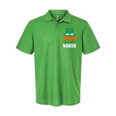 Irish You Were Naked Funny St Patricks Day Softstyle Adult Sport Polo