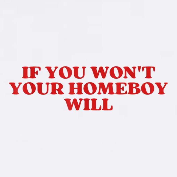 If You Wont Your Homeboy Will Button