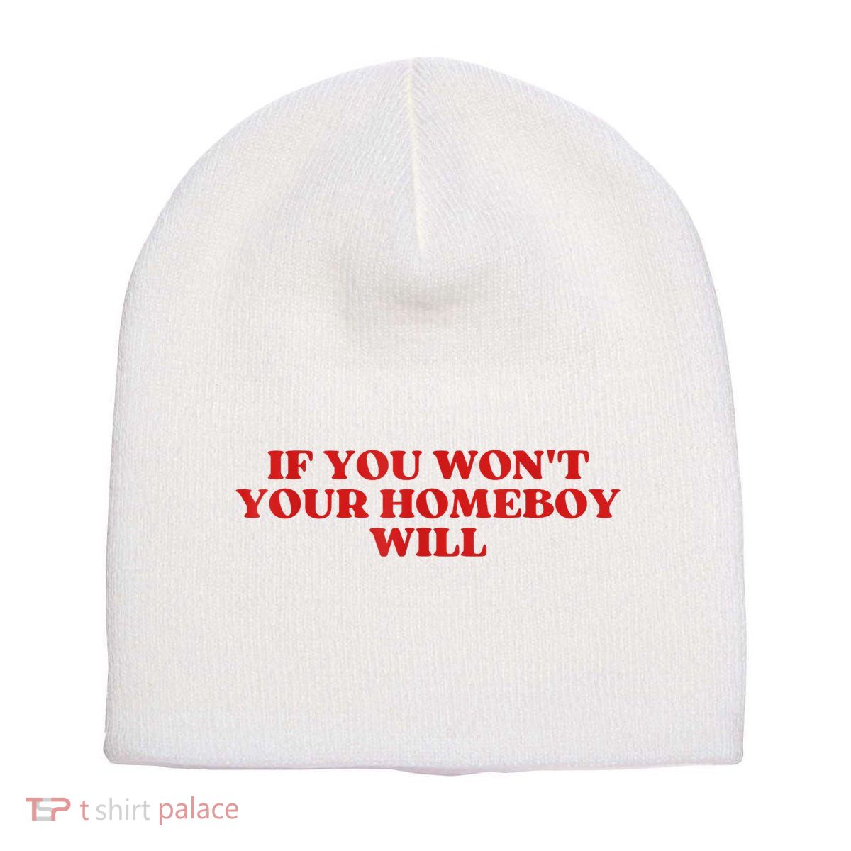 If You Wont Your Homeboy Will Short Acrylic Beanie