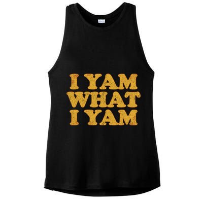 I Yam What I Yam | I'm A Bit Of A Sweetie Pie Ladies PosiCharge Tri-Blend Wicking Tank